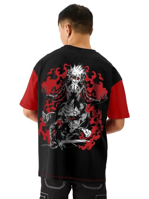 Printed Anime Oversized T-Shirt